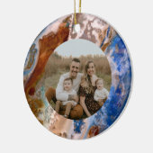 Abstract zandstrandpatroon waterschuimpatroon keramisch ornament (Links)