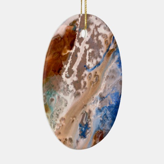 Abstract zandstrandpatroon waterschuimpatroon keramisch ornament (Rechts)