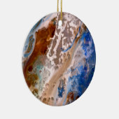 Abstract zandstrandpatroon waterschuimpatroon keramisch ornament (Rechts)