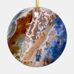 Abstract zandstrandpatroon waterschuimpatroon keramisch ornament