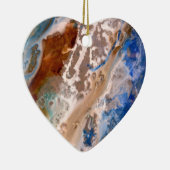 Abstract zandstrandpatroon waterschuimpatroon keramisch ornament (Rechts)