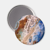 Abstract zandstrandpatroon waterschuimpatroon magneet (Voorkant / Achterkant)