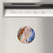 Abstract zandstrandpatroon waterschuimpatroon magneet (Insitu (Vaatwasser))