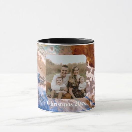 Abstract zandstrandpatroon waterschuimpatroon mok (Midden)