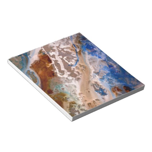 Abstract zandstrandpatroon waterschuimpatroon notitieblok (Schuin)