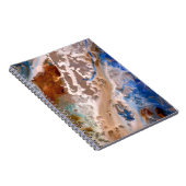 Abstract zandstrandpatroon waterschuimpatroon notitieboek (Rechterzijde)