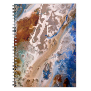 Abstract zandstrandpatroon waterschuimpatroon notitieboek