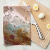 Abstract zandstrandpatroon waterschuimpatroon theedoek (Quarter Fold)