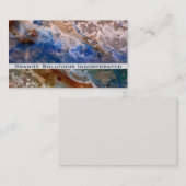 Abstract zandstrandpatroon waterschuimpatroon visitekaartje (Voorkant / Achterkant)