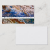 Abstract zandstrandpatroon waterschuimpatroon visitekaartje (Voorkant / Achterkant)