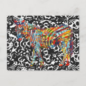 Abstract Zebra Briefkaart (Voorkant)