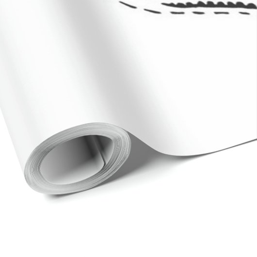 Abstract Zebra Canvas Black White Cadeaupapier (Rol Hoek)