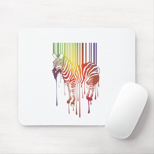Abstract Zebra Mousepad Muismat (Met muis)