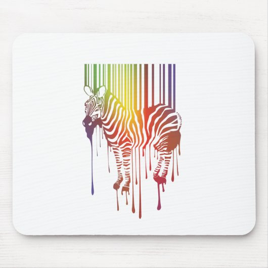 Abstract Zebra Mousepad Muismat (Voorkant)