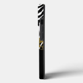 Abstract Zebra - Rood zwart - wit goud Case-Mate iPhone Case (Achterkant / Links)