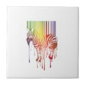 abstract zebra tegeltje (Voorkant)