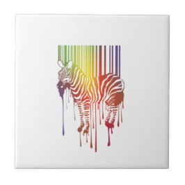 abstract zebra tegeltje