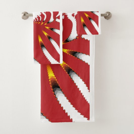 ABSTRACT ZEE ANEMONE BAD HANDDOEK (Insitu)