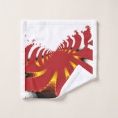 ABSTRACT ZEE ANEMONE BAD HANDDOEK (Wasdoekje)