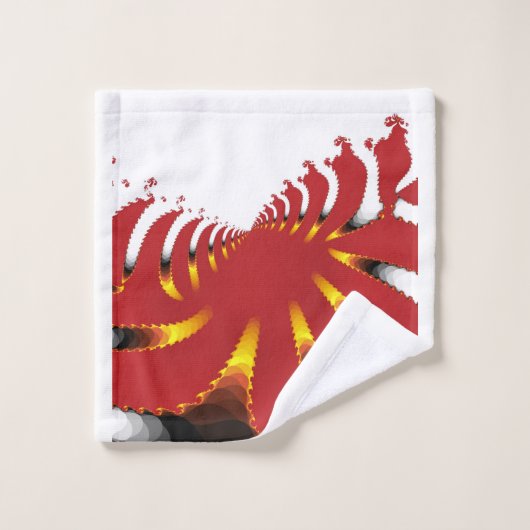 ABSTRACT ZEE ANEMONE BAD HANDDOEK (Wasdoekje)