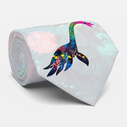 Abstract Zee Dino Stropdas (Opgerold)