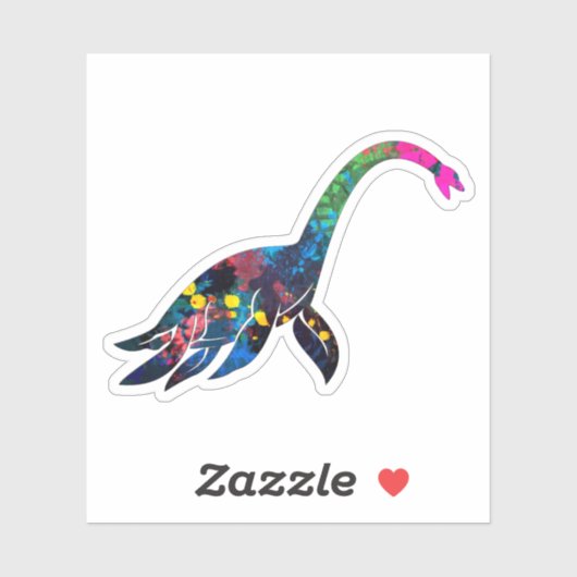 Abstract Zee Dinosaur bekend als Plesiosaurus Sticker (Vel)