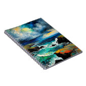 Abstract Zee en Storm | Notitieboek Journal (Rechterzijde)