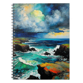 Abstract Zee en Storm | Notitieboek Journal