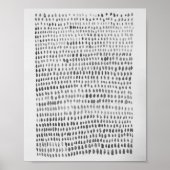 Abstract Zee Glass Grey Dot Ocean Pattern Poster (Voorkant)