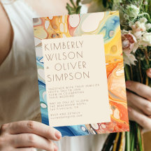 Abstract Zee golven en zandstenen strand bruiloft