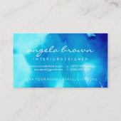 Abstract Zee Ink Blue Ocean Ombre Visitekaartje (Achterkant)