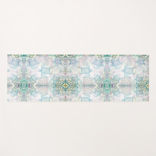 Abstract Zee - Magische tapijt Yogamat (Voorkant (horizontaal))