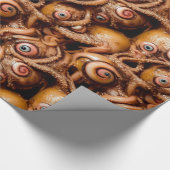 Abstract Zee met vreemde griep Cadeaupapier (Hoek)