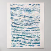 Abstract Zee - Patroon voor Blauwe Dot Ocean Poster (Voorkant)
