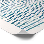 Abstract Zee Poster Blauw Pond Ocean Pattern (Hoek)