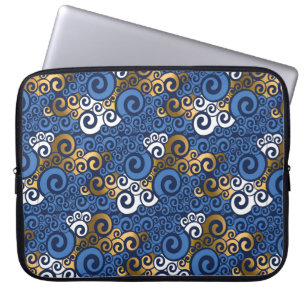 Abstract zee water naadloos patroon laptop sleeve