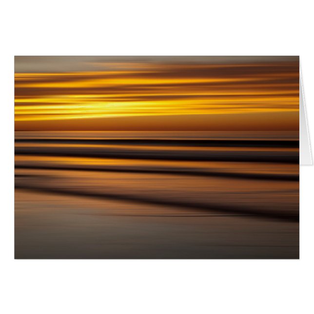 Abstract zeegezicht bij zonsondergang, CA (Voorkant Horizontaal)