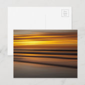 Abstract zeegezicht bij zonsondergang, CA Briefkaart (Voorkant / Achterkant)