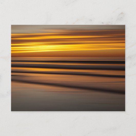 Abstract zeegezicht bij zonsondergang, CA Briefkaart (Voorkant)