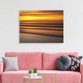 Abstract zeegezicht bij zonsondergang, CA Canvas Afdruk (Insitu (Woonkamer))