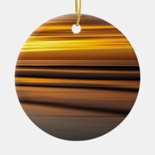 Abstract zeegezicht bij zonsondergang, CA Keramisch Ornament (Voorkant)