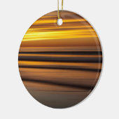 Abstract zeegezicht bij zonsondergang, CA Keramisch Ornament (Links)