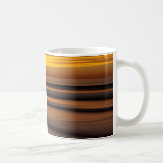 Abstract zeegezicht bij zonsondergang, CA Koffiemok (Rechts)