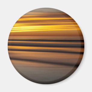Abstract zeegezicht bij zonsondergang, CA Magneet