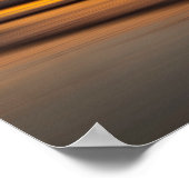 Abstract zeegezicht bij zonsondergang, CA Poster (Hoek)