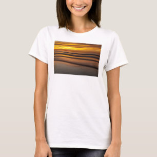 Abstract zeegezicht bij zonsondergang, CA T-shirt