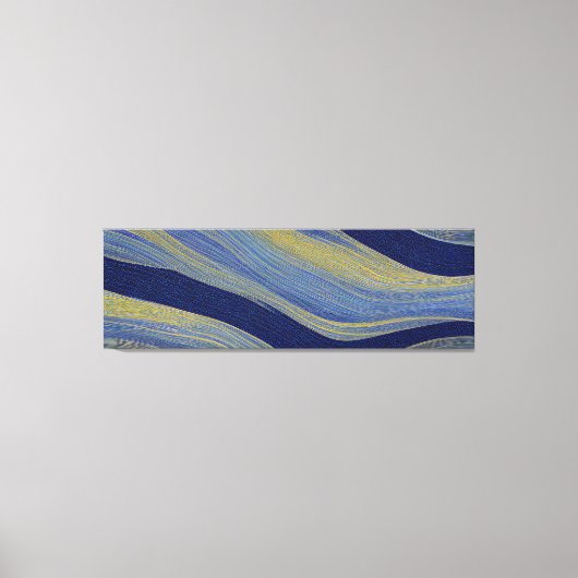 Abstract Zeegezicht Gebroken Golven 02 Canvas Afdruk (Voorkant)