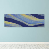 Abstract Zeegezicht Gebroken Golven 02 Canvas Afdruk (Insitu (Houten vloer))