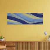 Abstract Zeegezicht Gebroken Golven 02 Canvas Afdruk (Insitu (Woonkamer))