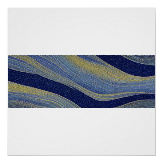 Abstract Zeegezicht Gebroken Golven 02 Perfect Poster (Voorkant)